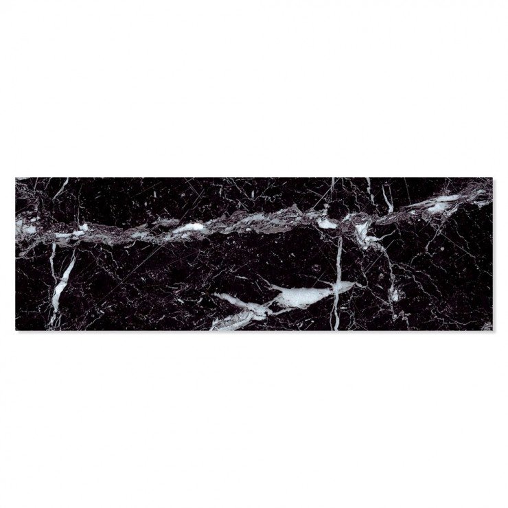 Vægflise Marquina Sort Blank 8x23 cm-1